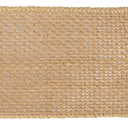 Vickerman 2.5" x 10 Yards Tan Burlap Christmas Ribbon