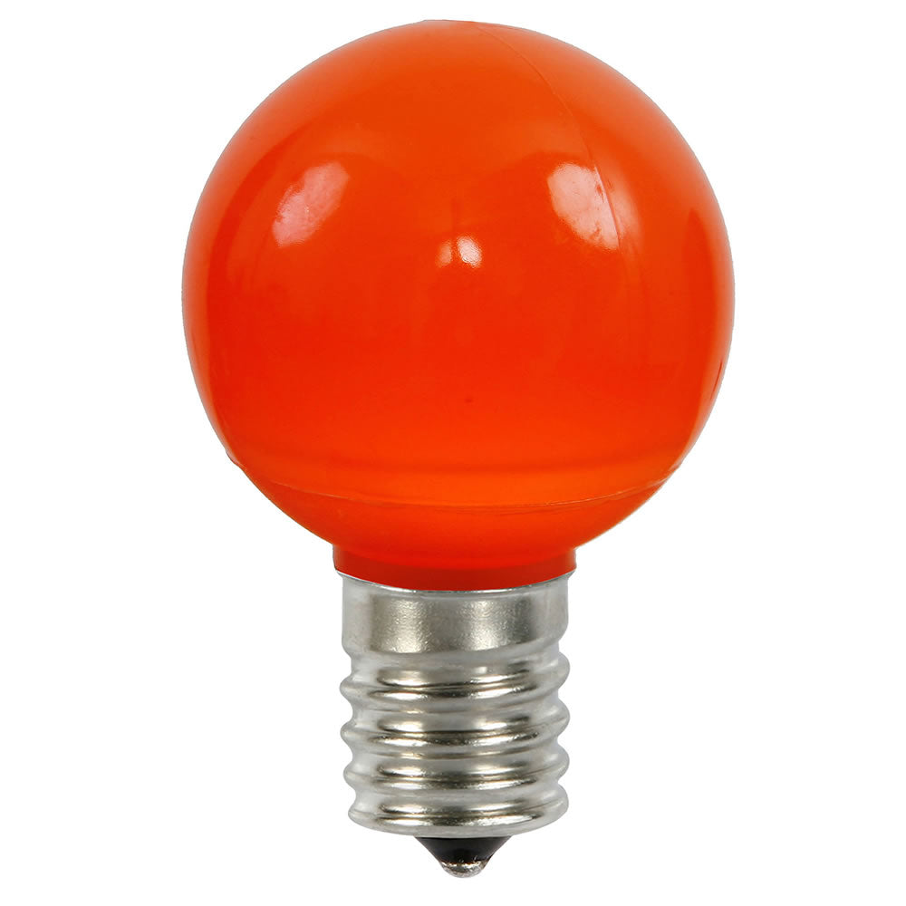 Vickerman G50 Orange Ceramic LED Replacement Bulb package of 25