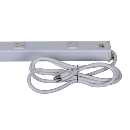 Vickerman 6' White Outlet Bar 12 Outlets 6' Lead Wire 15Amp 125Volt CUL Approved. 3.63 Lbs.