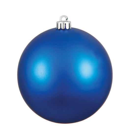 Vickerman 8" Blue Matte Ball Ornament