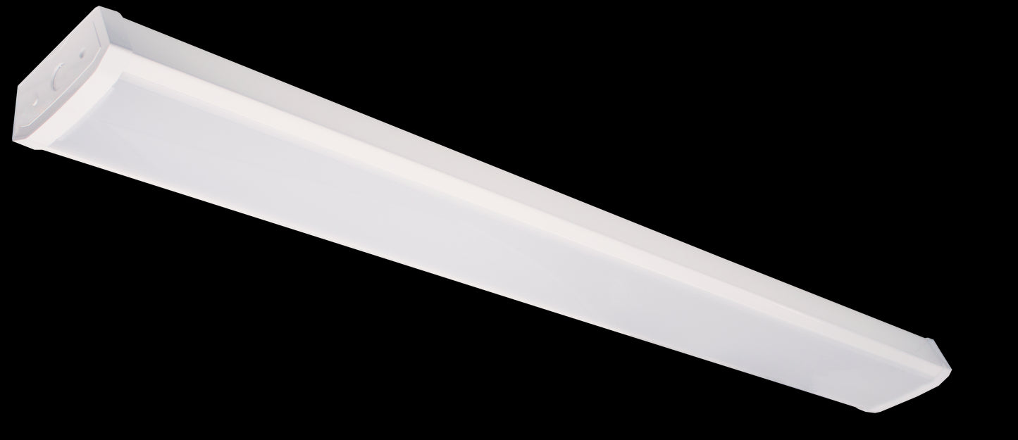 Westgate  Westgate 4Ft Power And Cct Tunable Wrap Fixture With Remote Control, Commercial Indoor Lighting, 40W Max., , 2700K-5000K, White Finish, TRIAC Dimming