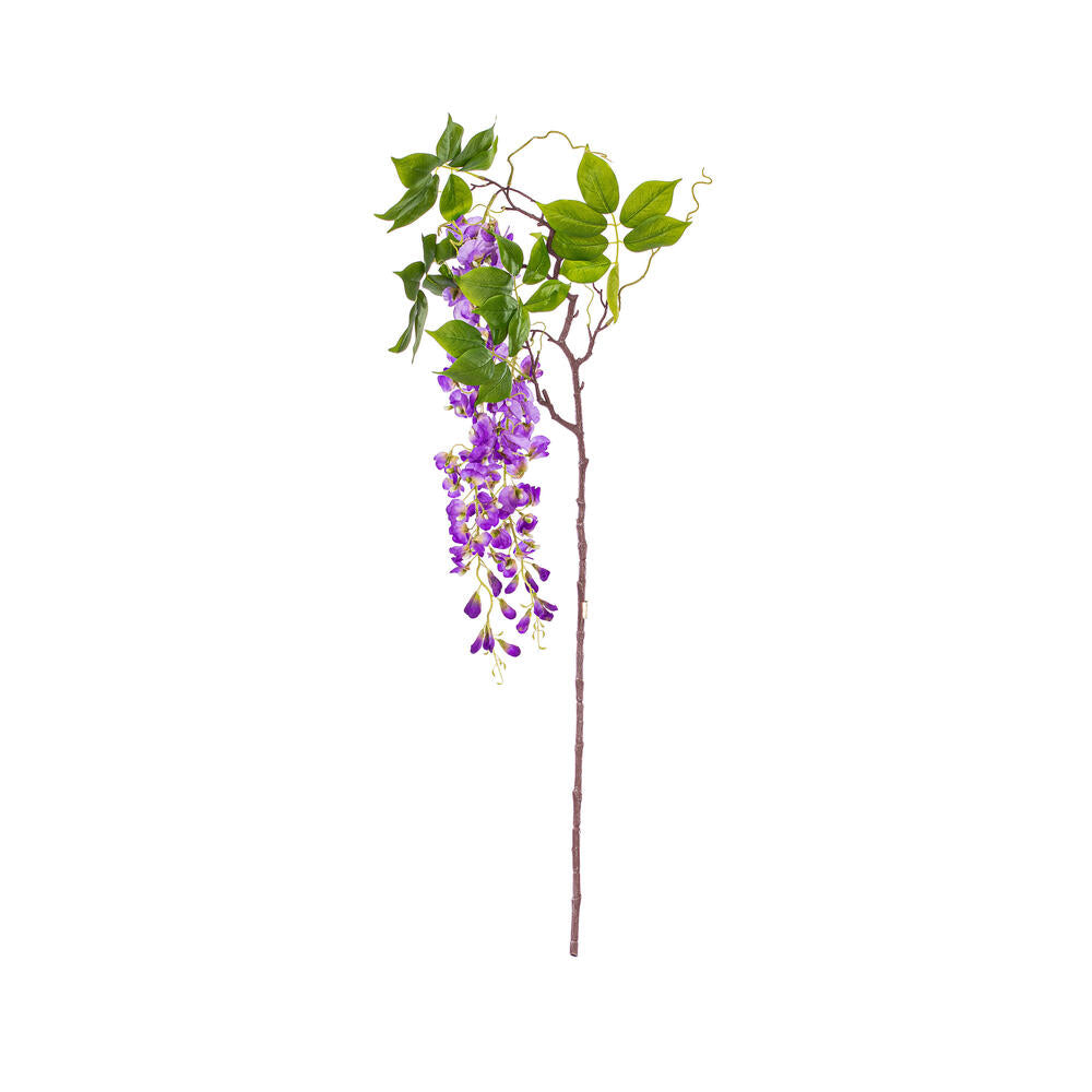 Vickerman 56" Artificial Purple Wisteria And Foliage Hanging Spray