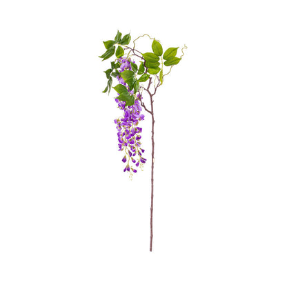 Vickerman 56" Artificial Purple Wisteria And Foliage Hanging Spray