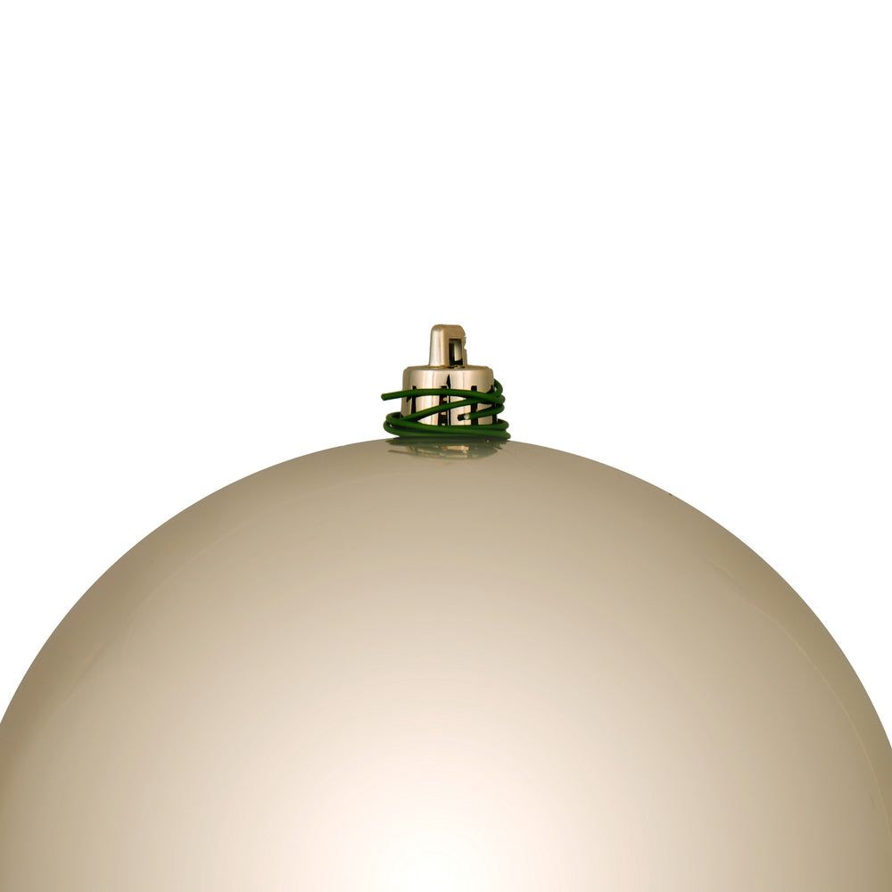 Vickerman 10" Oat Shiny Ball Ornament