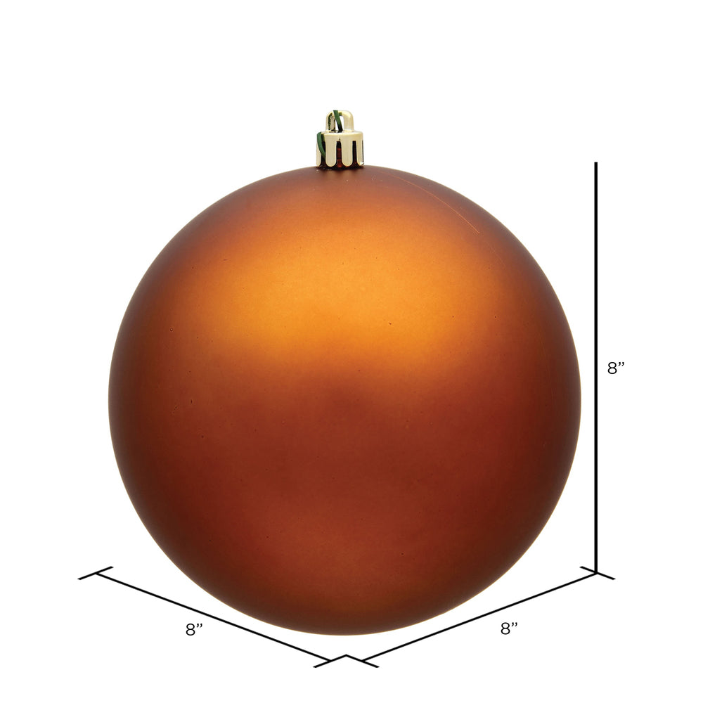 Vickerman 8" Copper Matte Ball Ornament