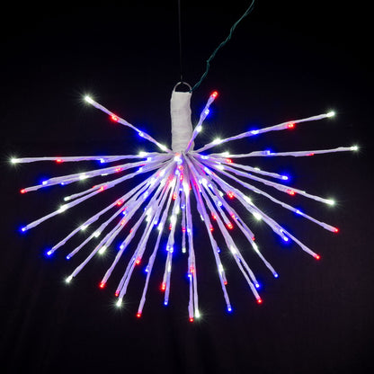 Vickerman 160Lt x 24" White Starburst Blue 5mm LED Lights.