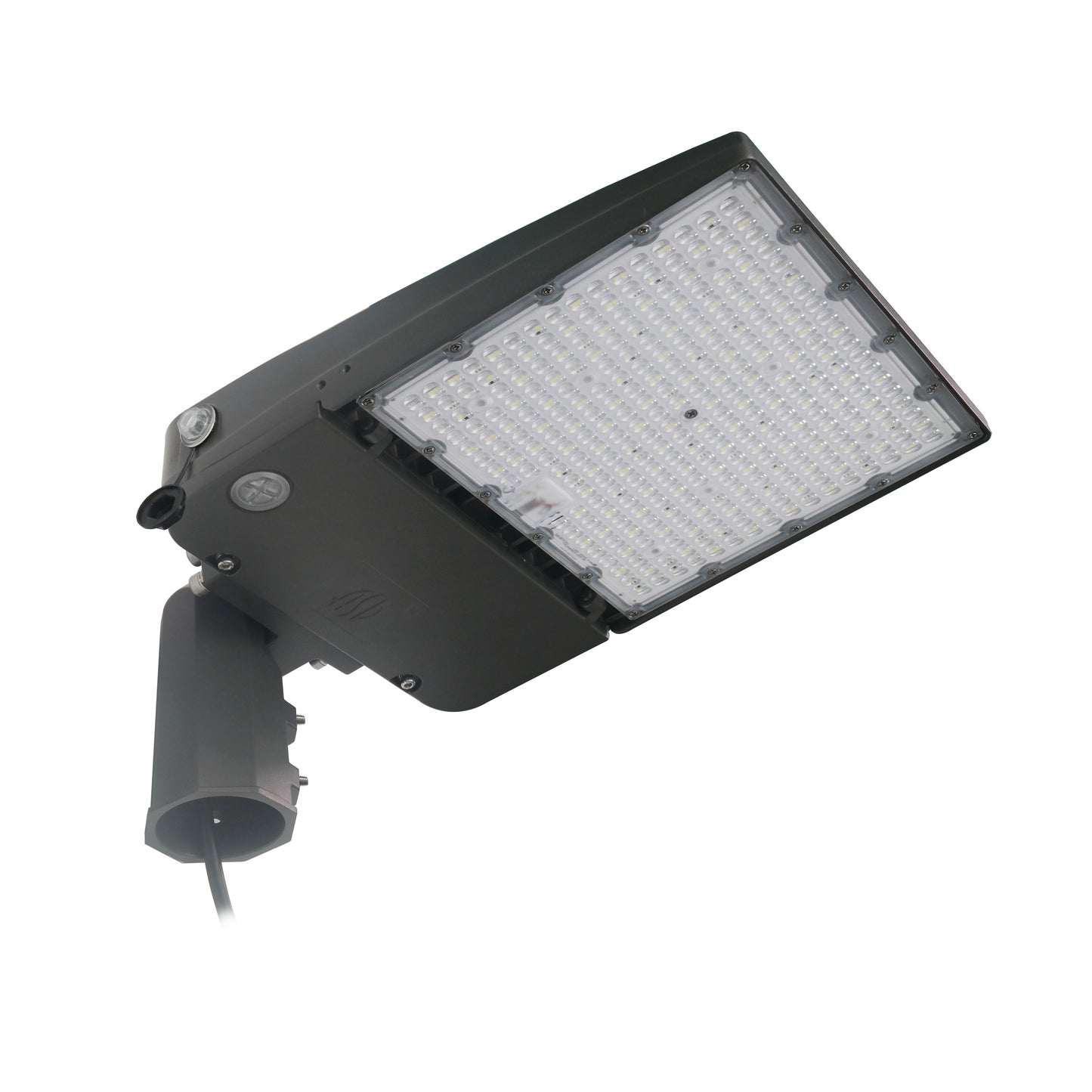 ASD Lighting LED Area Light 200W 120-277V 0-10V Dimmable 150Lm/W 5000K with Photocell with Slip Fitter Bracket Bronze UL DLC Premium