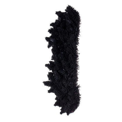 Vickerman 30" Flocked Black Fir Artifical Wreath Unlit with 260 PVC Tips
