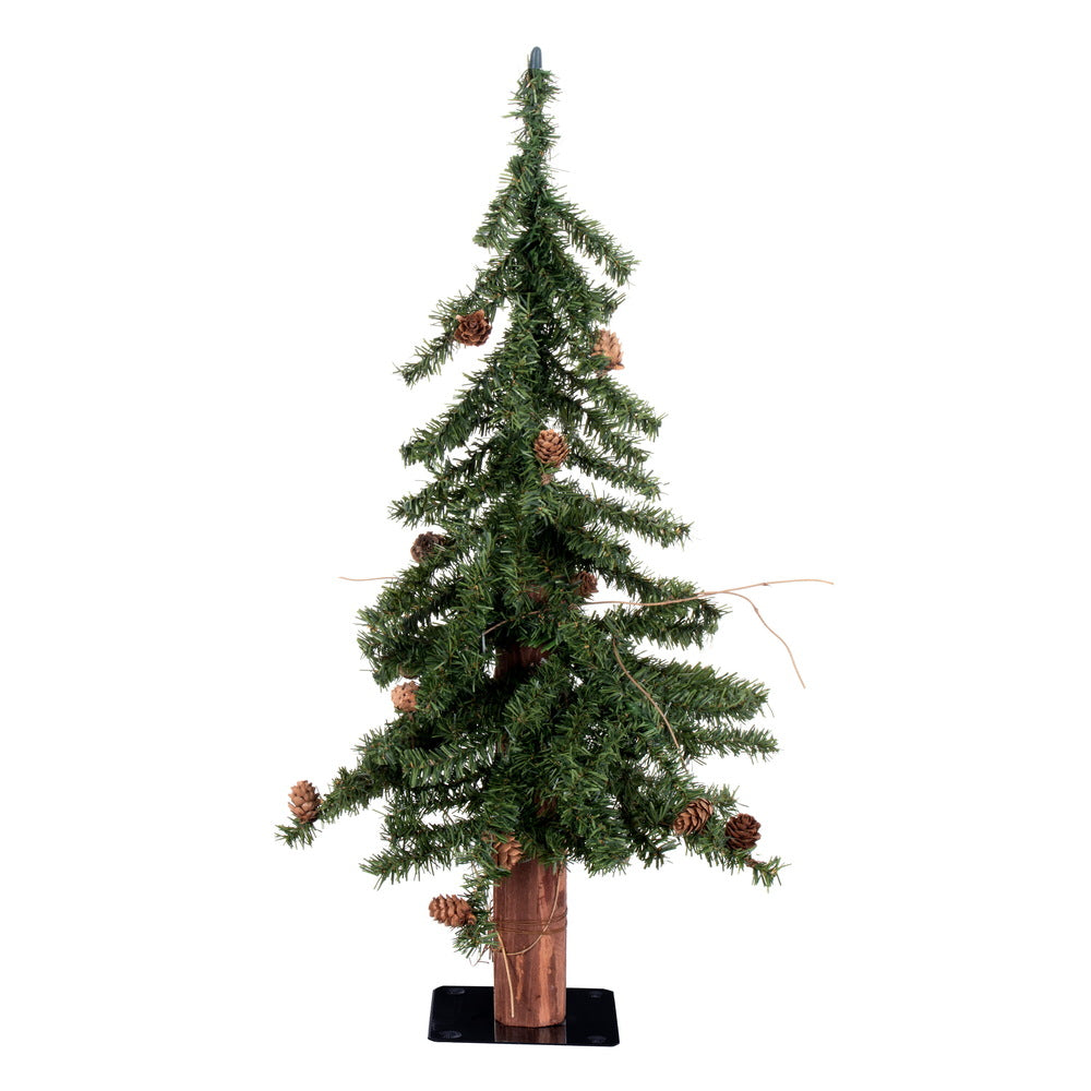 Vickerman 2' Alpine Artificial Christmas Tree Unlit