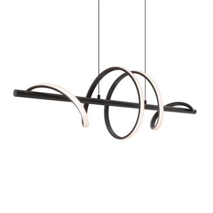DALS Lighting Spin 5CCT Vertical Swirl LED Pendant