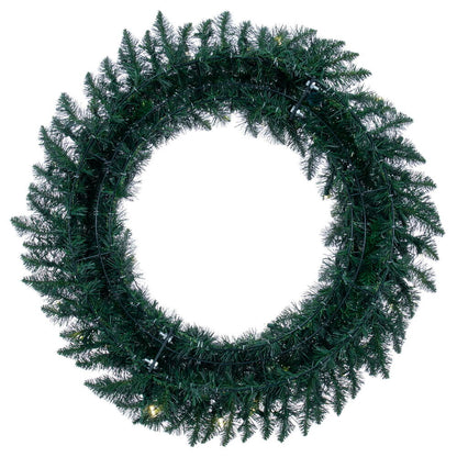 Vickerman 36" Camdon Fir Artificial Christmas Wreath with Warm White LED Mini Lights