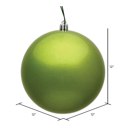 Vickerman 12" Lime Candy Ball Ornament