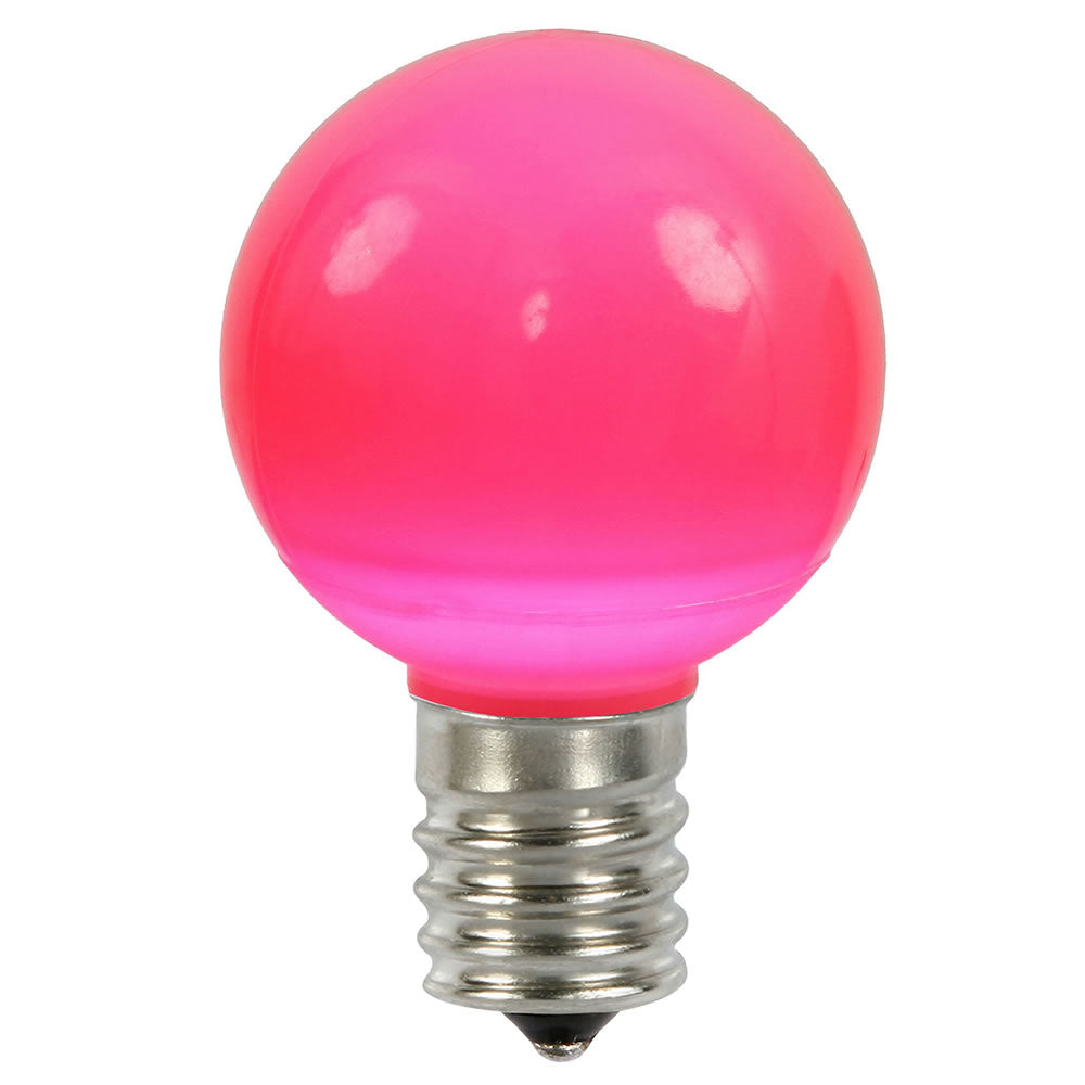 Vickerman G50 Pink Ceramic LED Replacement Bulb package of 25
