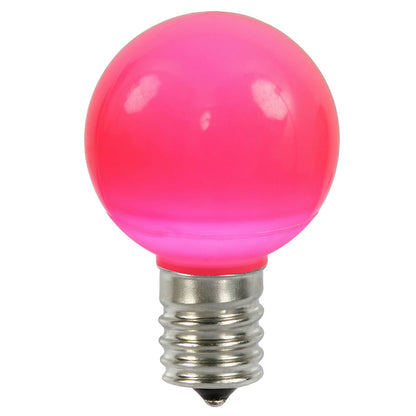 Vickerman G50 Pink Ceramic LED Replacement Bulb package of 25