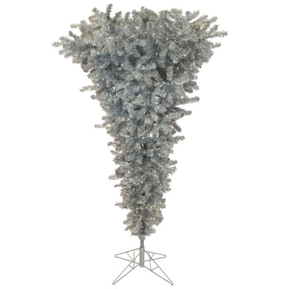 Vickerman 5.5' Silver Upside Down Artificial Christmas Tree Unlit