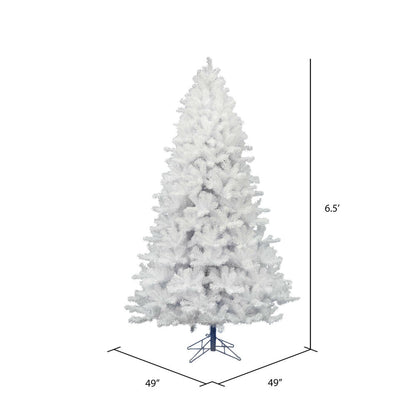 Vickerman 6.5' Crystal White Pine Artificial Christmas Tree Unlit
