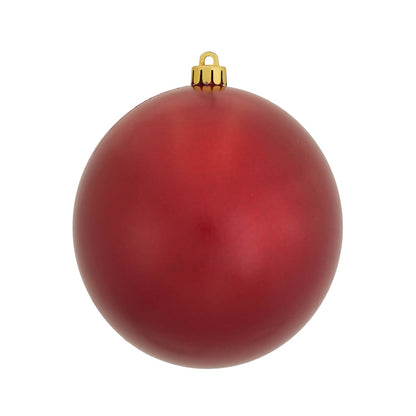 Vickerman 4.75" Red Candy Ball Ornament 4 per Bag