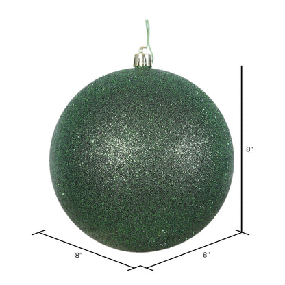 Vickerman 8" Emerald Glitter Ball Ornament