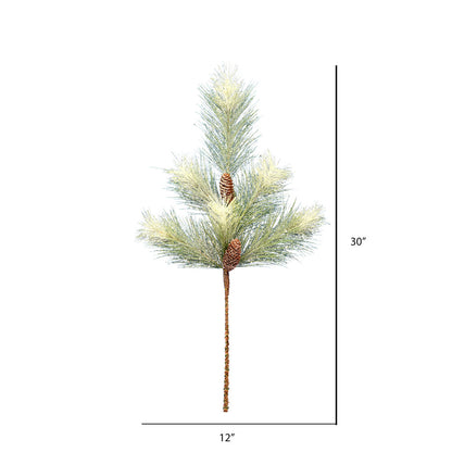 Vickerman 30" Norfolk Frosted Pine Artificial Christmas Spray. Includes 2 sprays per pack.