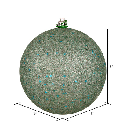 Vickerman 8" Frosty Mint Sequin Ball Ornament