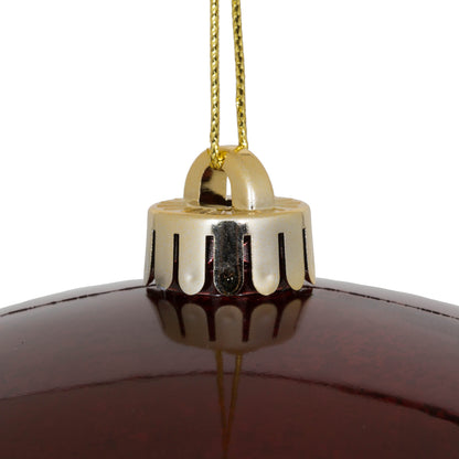Vickerman 10" Burgundy Shiny Mercury Ball Ornament
