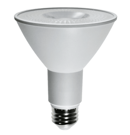 Damar PAR30 LED Long Neck Flood Light Bulb 8W 800 Lumen E26 Medium Base 3500K Neutral White Ideal for Track & Recessed Spot Light Bulbs 120V 40° Beam Angle White Finish Pack of 3