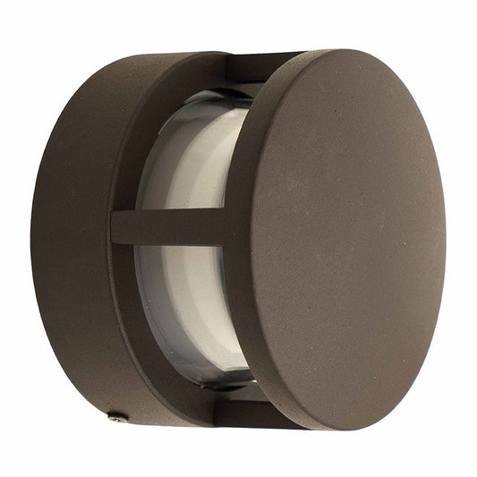 Westgate 12V 3W Mini Round Wall Light MCT 30/40/50K, Orb, Landscape Lighting , 3W, 200 Lumens, 30K/40K/50K, Oil-Rubbed Bronze Finish