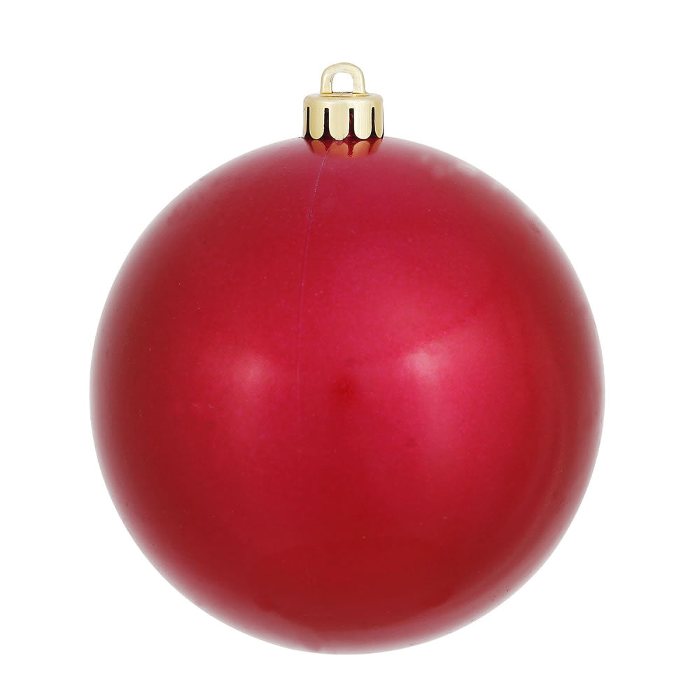 Vickerman 6" Wine Candy Ball Ornament 4 per Bag