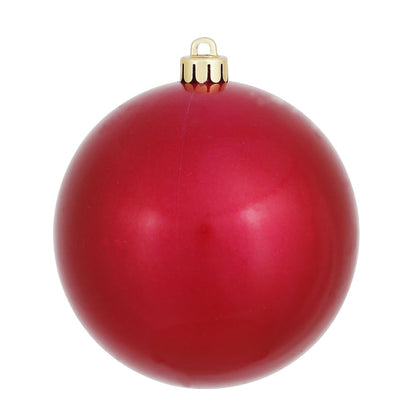 Vickerman 6" Wine Candy Ball Ornament 4 per Bag