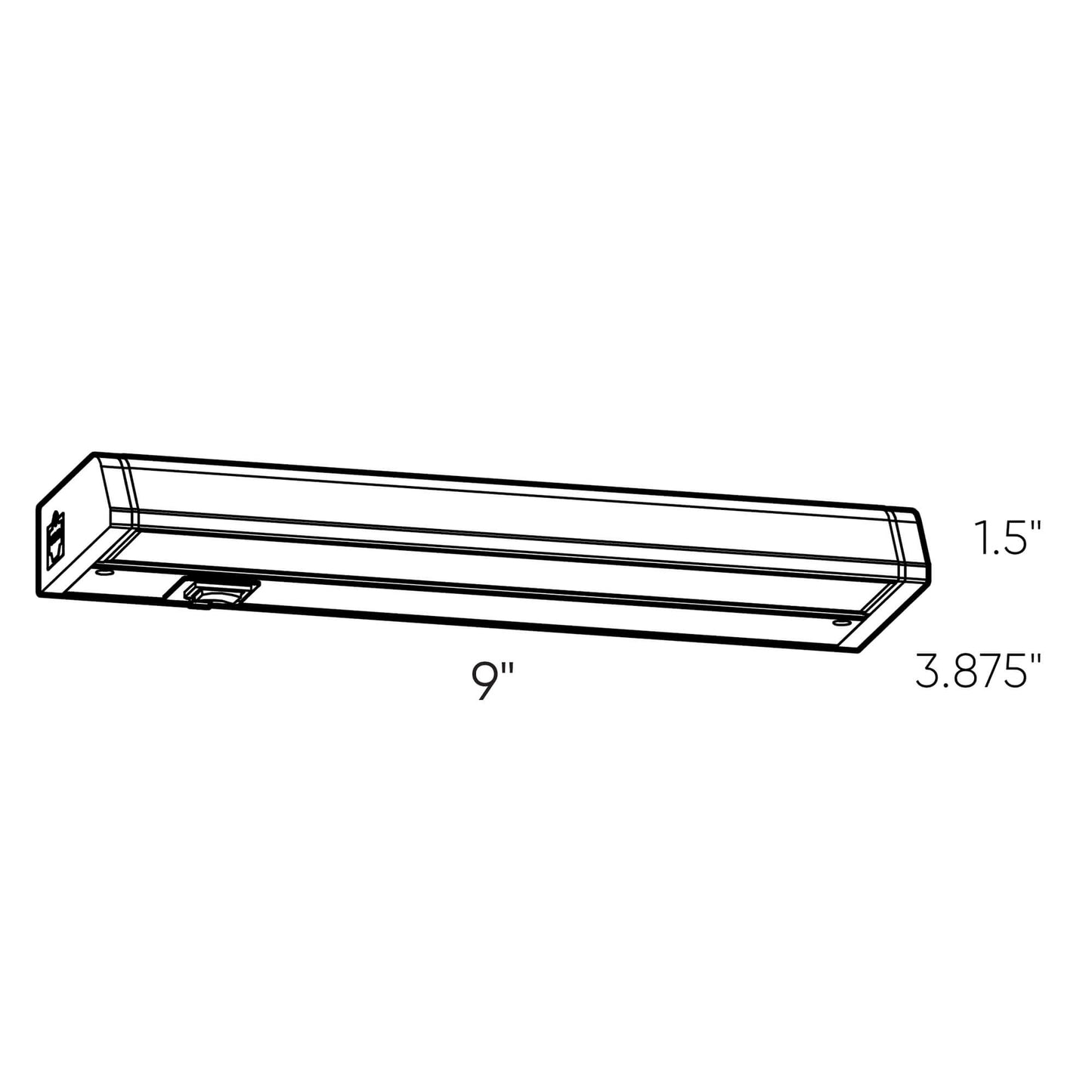 DALS Lighting Hardwire or Plug in CCT Linear Under Cabinet Light Bar