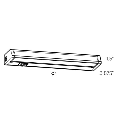 DALS Lighting Hardwire or Plug in CCT Linear Under Cabinet Light Bar