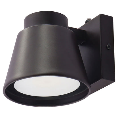 Westgate Mini Cone Outdoor Wall Light 10W 5Cct Dim. With Photocell, Bronze, Outdoor Lighting, 10W, 700 Lumens,  27K/30K/35K/40K/50K