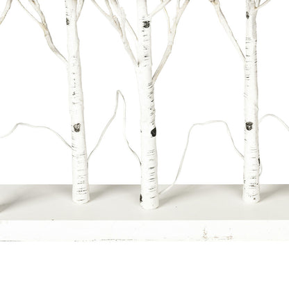 Vickerman 30" White Birch Twig Tree Grove Warm White 3mm Wide Angle LED lights 5 Piece Set.