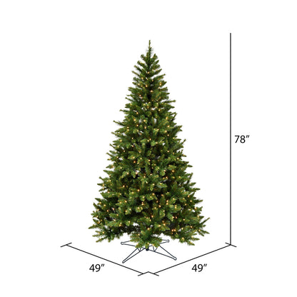 Vickerman 6.5' x 49" Bennington Spruce Artificial Christmas Tree Clear Dura-lit Lights