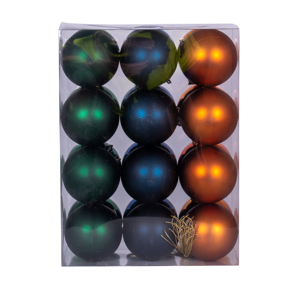 Vickerman 3" Copper Midnight Blue and Midnight Green Ornament Assortment 24 per box.