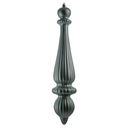 Vickerman 14" Wrought Iron Matte Finial Drop UV