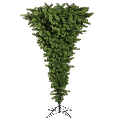 Vickerman 9' Green Upside Down Artificial Christmas Tree Unlit