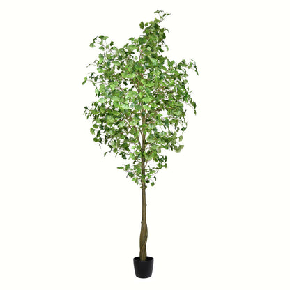 Vickerman 9' Artificial Potted Ginkgo Tree.
