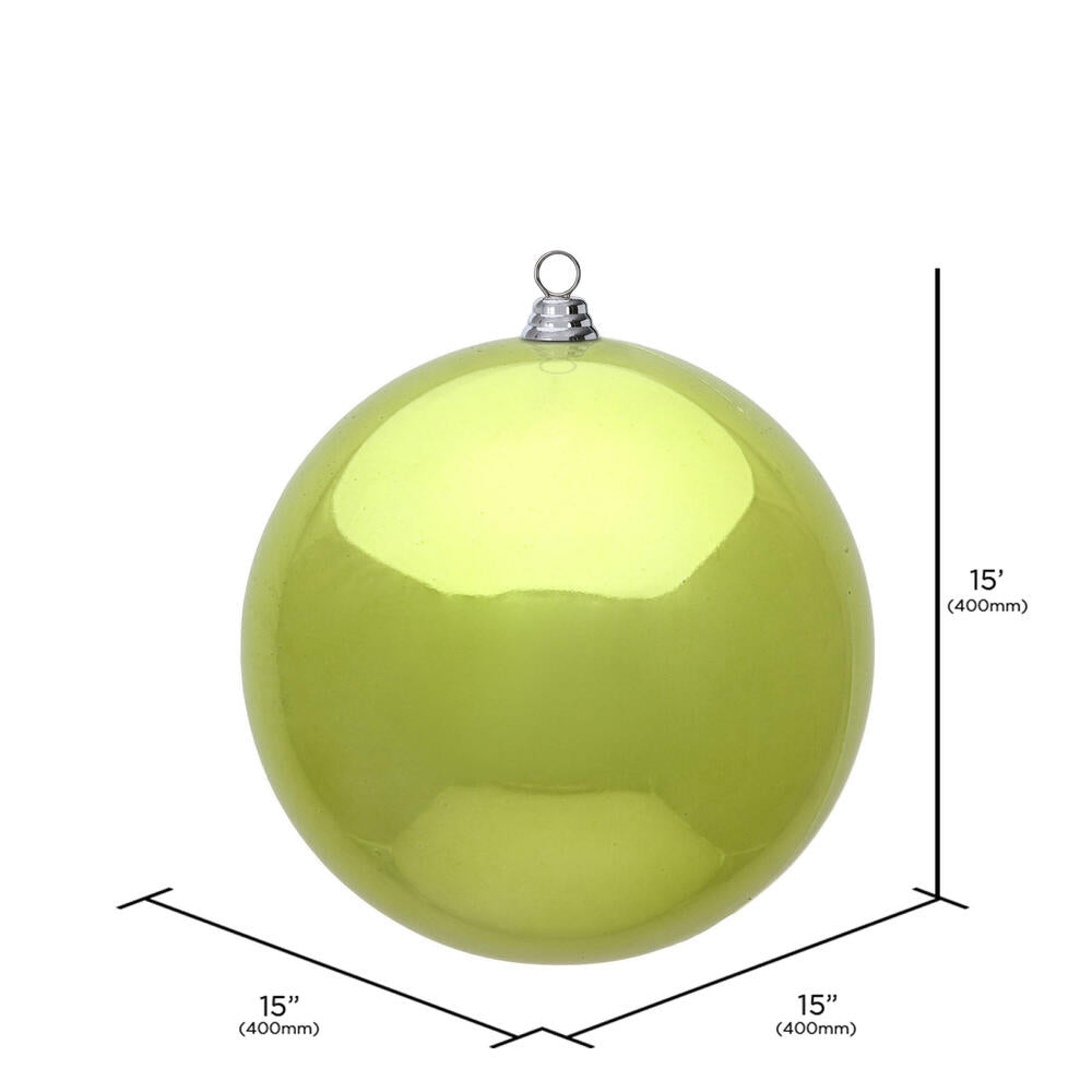 Vickerman 15.75" Lime Shiny Ball Ornament