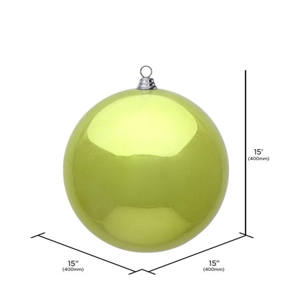 Vickerman 15.75" Lime Shiny Ball Ornament