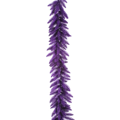 Vickerman 9' Purple Artificial Christmas Garland Unlit