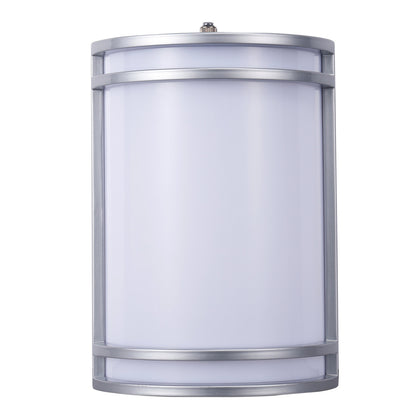 ASD Lighting LED Outdoor Wall Sconce 24" 25W 120-277V CCT Selectable 3000/4000/5000K Dimmable Brushed Nickel ETL