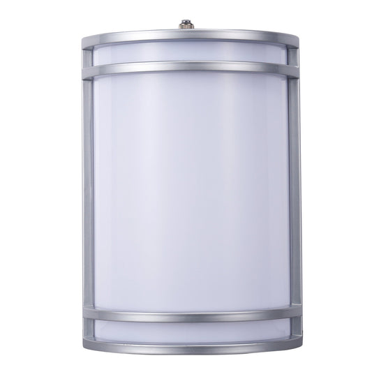 ASD Lighting LED Outdoor Wall Sconce 24" 25W 120-277V CCT Selectable 3000/4000/5000K Dimmable Brushed Nickel ETL