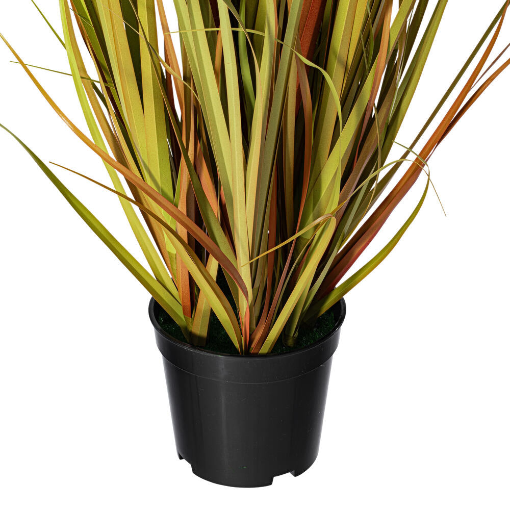 Vickerman 24" PVC Artificial Potted Mixed Brown Grass.