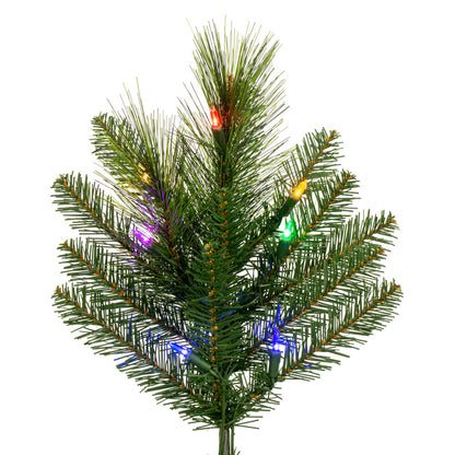 Vickerman 7.5' x 46" Jackson Pine Artificial Pre-Lit Christmas Tree Multi-Colored Lights.
