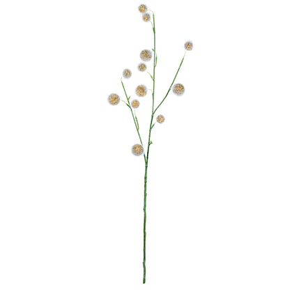 Vickerman 31" Artificial Yellow Pom Pom Spray. Includes 3 sprays per pack.