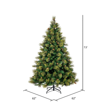 Vickerman 6.5' x 56" Emerald Mixed Fir Artificial Christmas Tree Unlit
