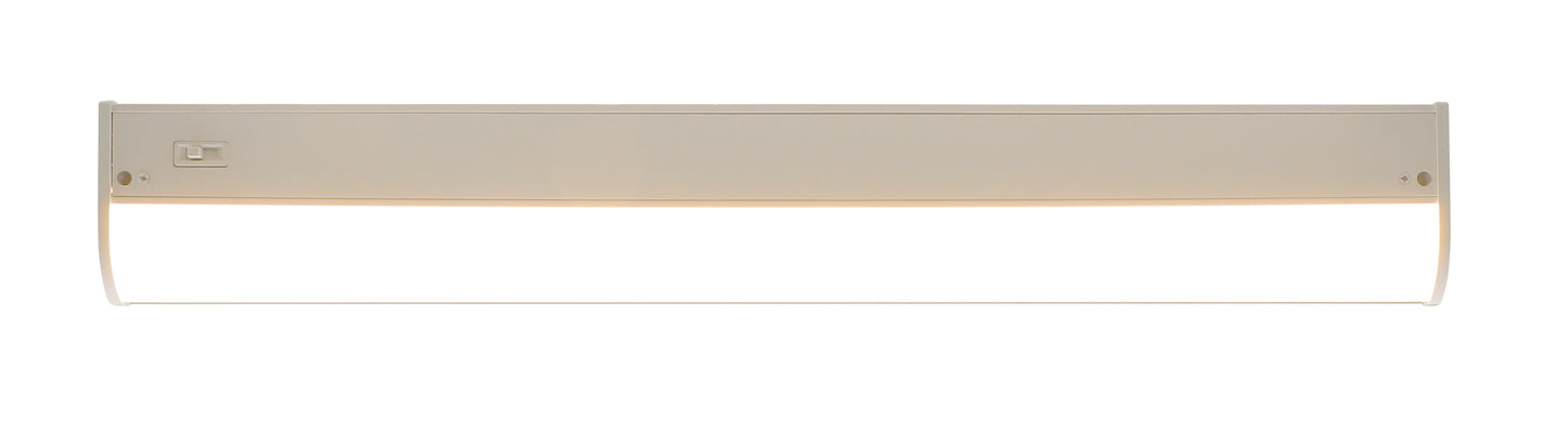 ASD Lighting LED Under Cabinet Bullnose 9" 3W 120V Dimmable CCT Selectable 3000/4000/5000K Hardwired, On/Off Switch, White ETL Energy Star