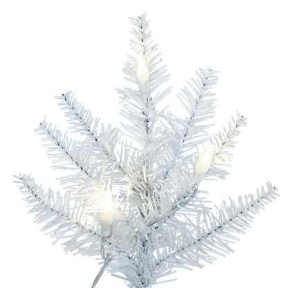 Vickerman 2' x 20" Red Artificial Pre-Lit Christmas Tree, 50 Warm White LED Lights.