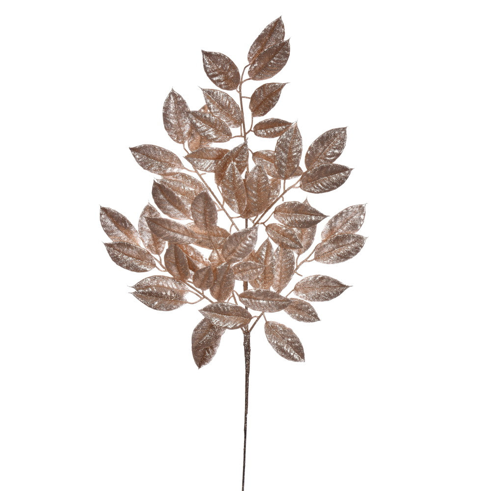 Vickerman 31" Café Latte Artificial Gardenia Glitter Spray 2 per bag.